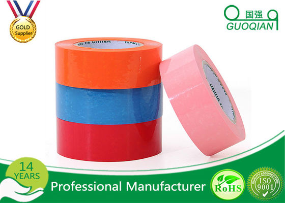 China La aduana imprimió la cinta rosada/azul del embalaje, protección del medio ambiente pegajosa coloreada de la cinta 35 - 65 Mic proveedor