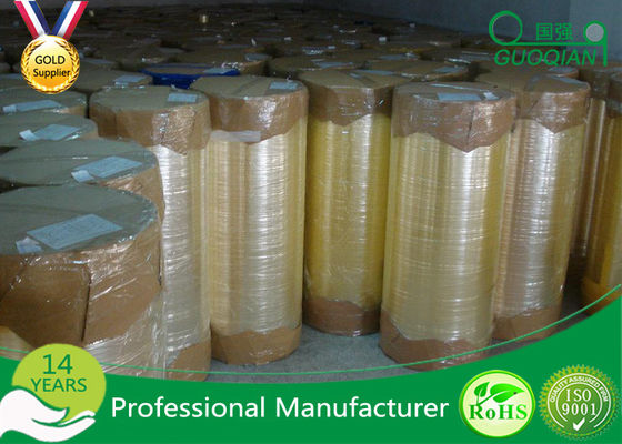 China Rollo enorme blanco/del amarillo de la cinta adhesiva de Bopp para liar industrial del cartón proveedor