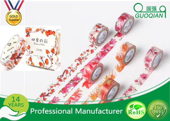 China Cinta adhesiva pegajosa decorativa de DIY Washi para el arte Scrapbooking de DIY proveedor