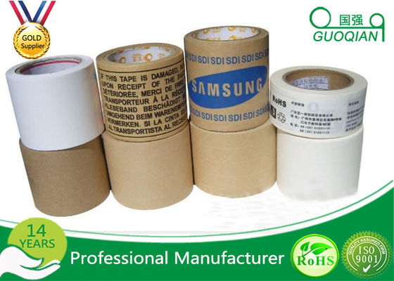 China La fibra reforzada industrial Gummd Kraft de cinta de papel con el logotipo imprimió 2 pulgadas x 60 yardas proveedor
