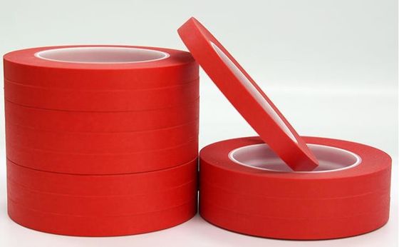 China La adherencia fuerte a prueba de calor coloreó la cinta adhesiva/a la cinta aislante roja proveedor